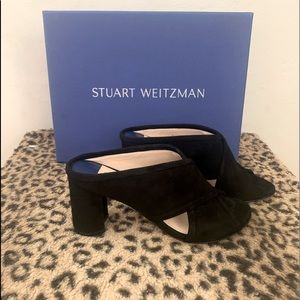 Stuart Weitzman Sam Block Heel Mule